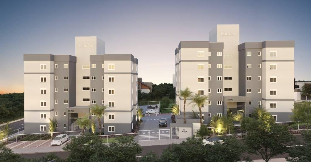  - Apartamento à venda em Ivoti, Bom Jardim, com 2 quartos, 59, 26m²