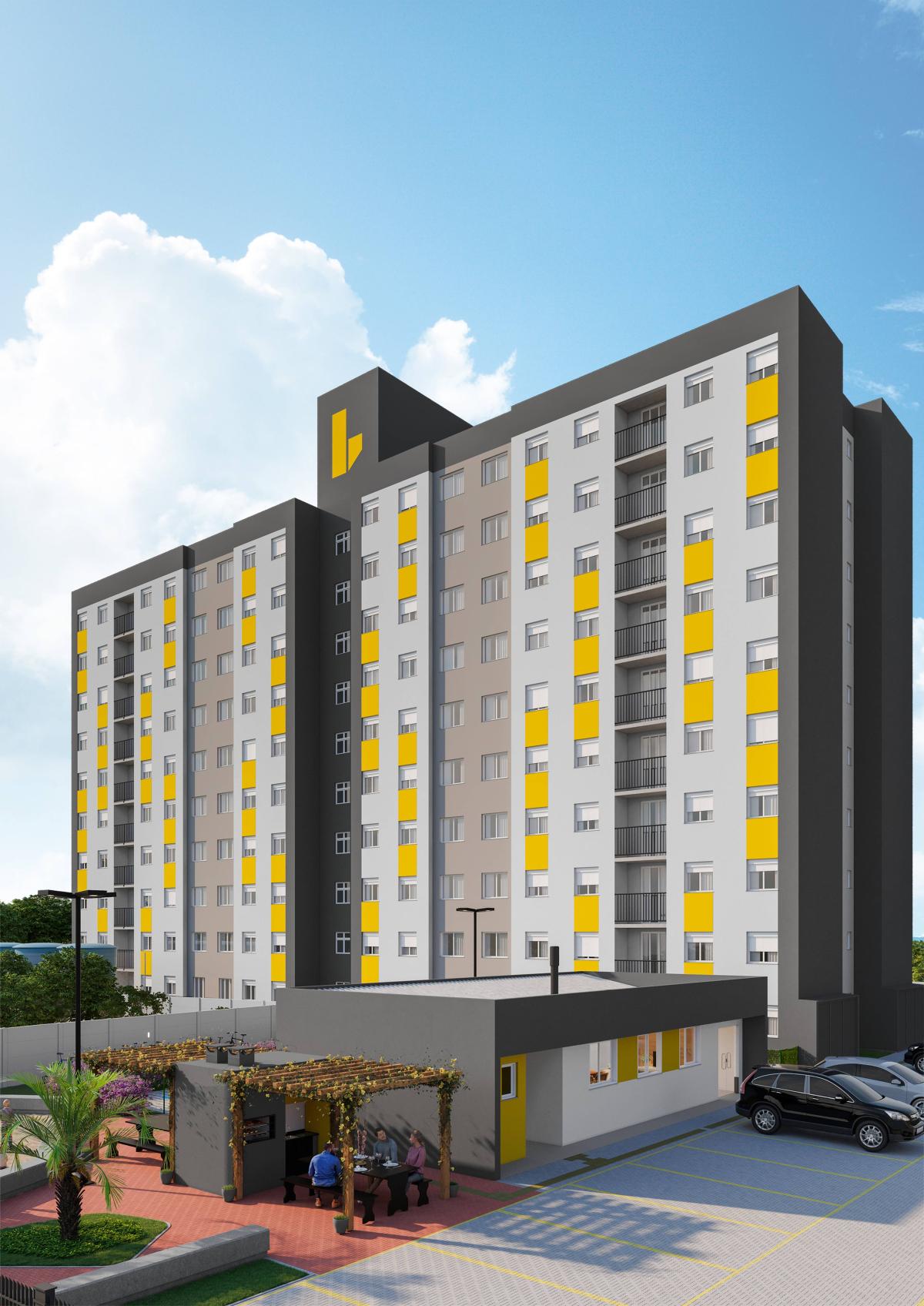  - Apartamento com 2 quartos, 49,69m², à venda em Gravataí, Barnabé