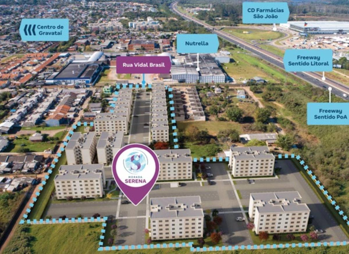  - Apartamento com 2 quartos, 41,19m², à venda em Gravataí, Novo Mundo